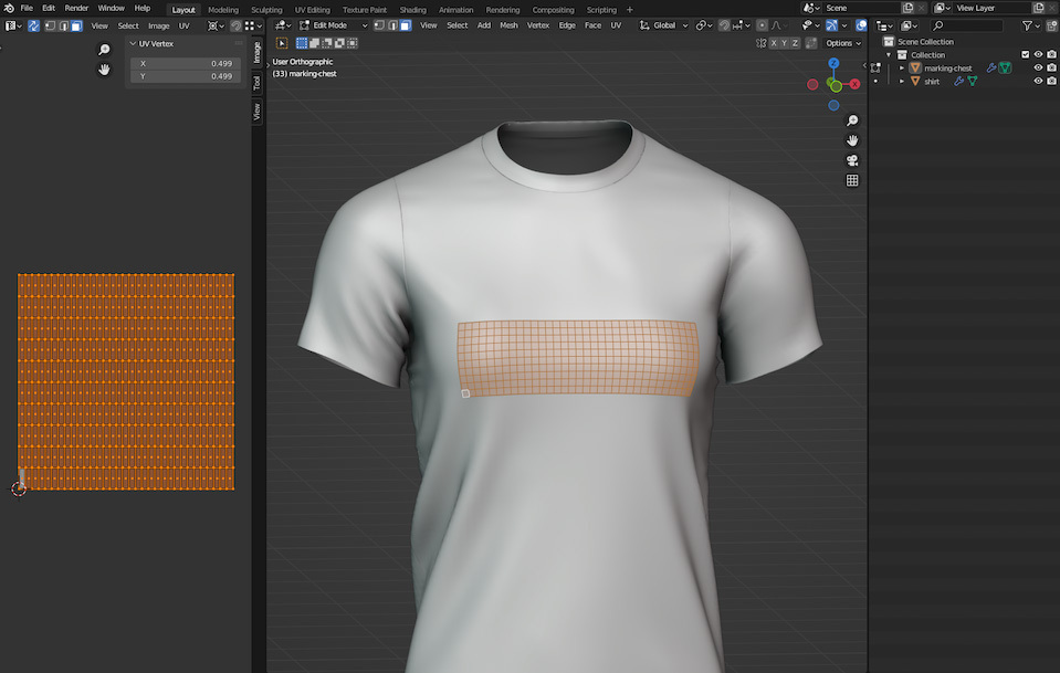 Marking zone creation in Blender Marking zone creation in Blender