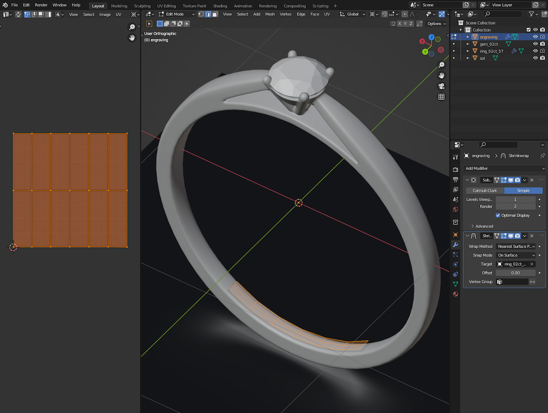 Marking zone creation in Blender Marking zone creation in Blender